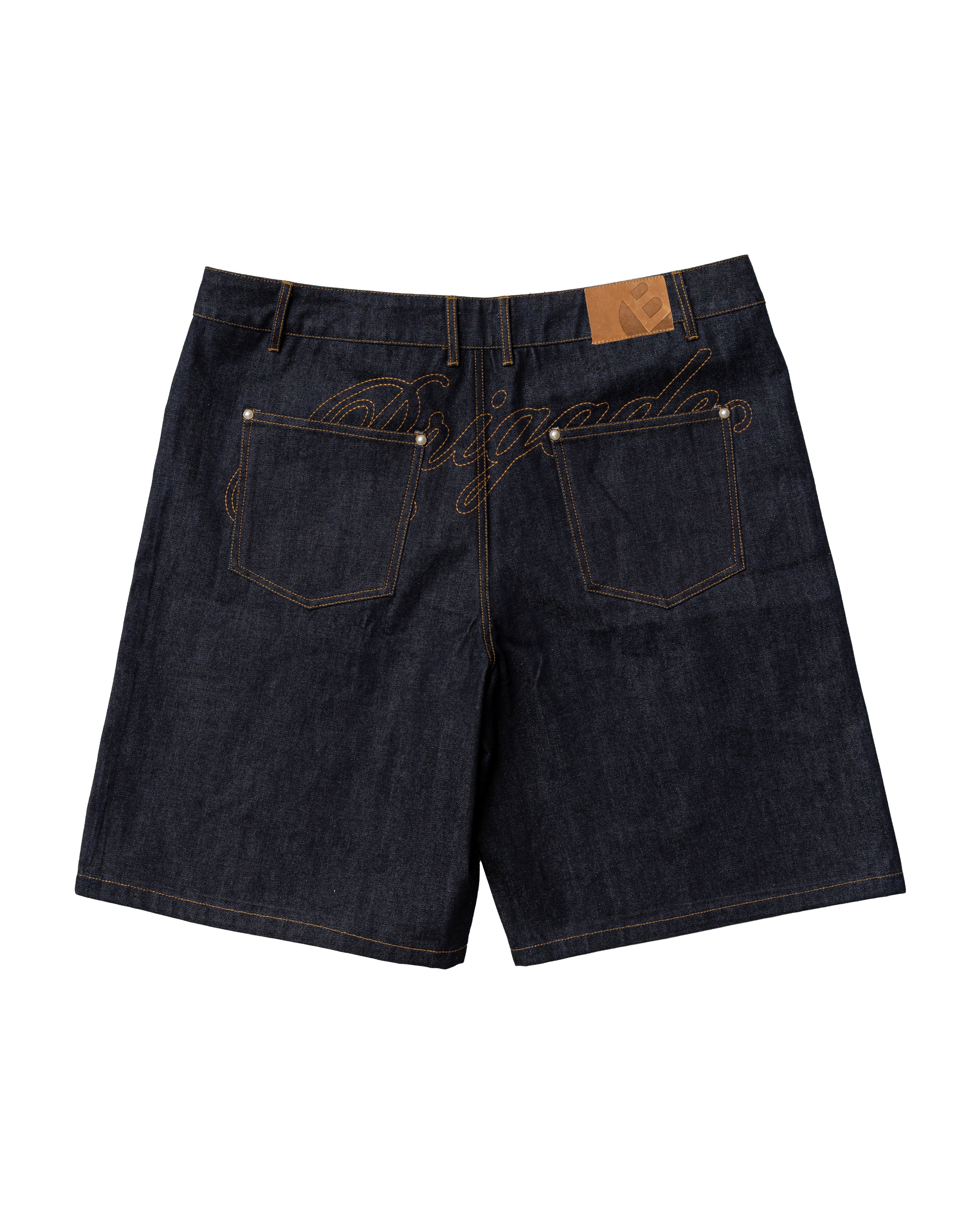 パンツ 25ss XL brigade usa studded denim shorts Studded Denim Shorts – Brigade USA