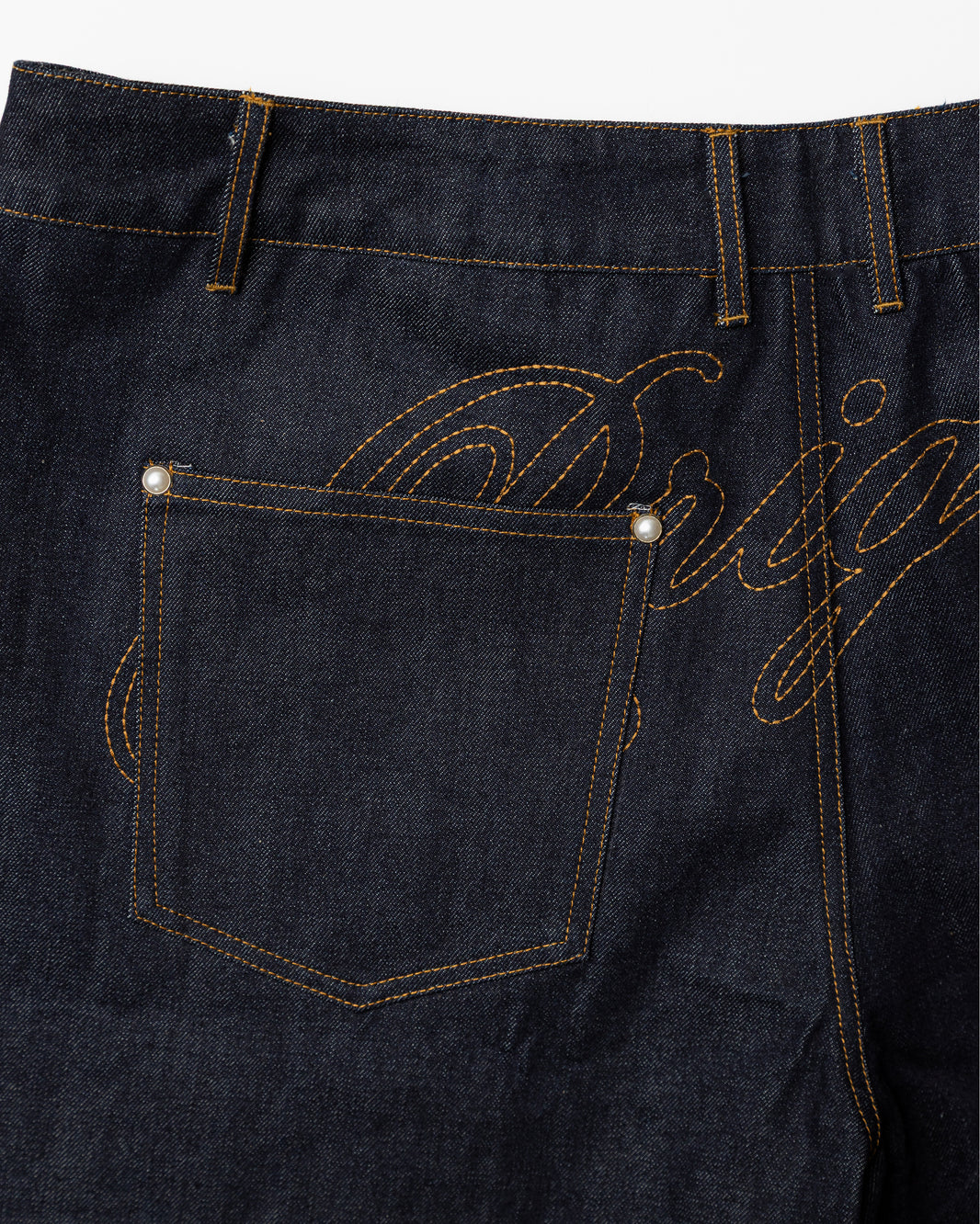 Studded Denim Shorts