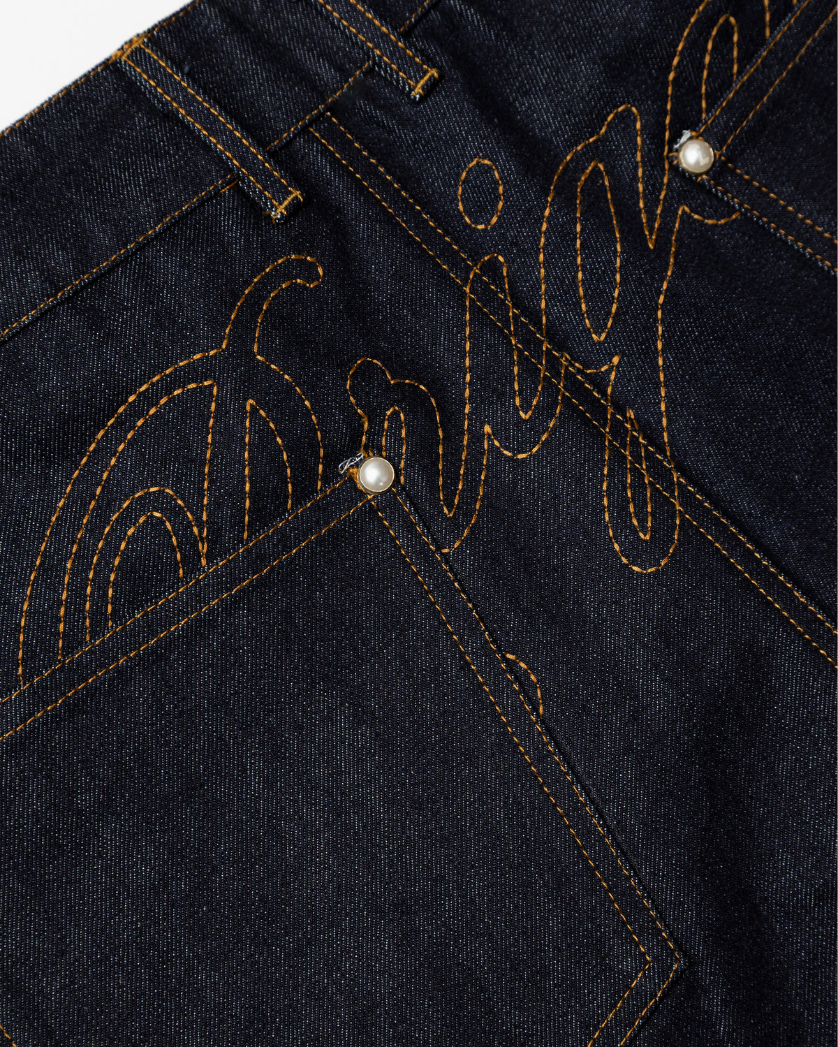 Studded Denim Shorts