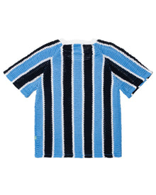Striped Script Knit T-Shirt