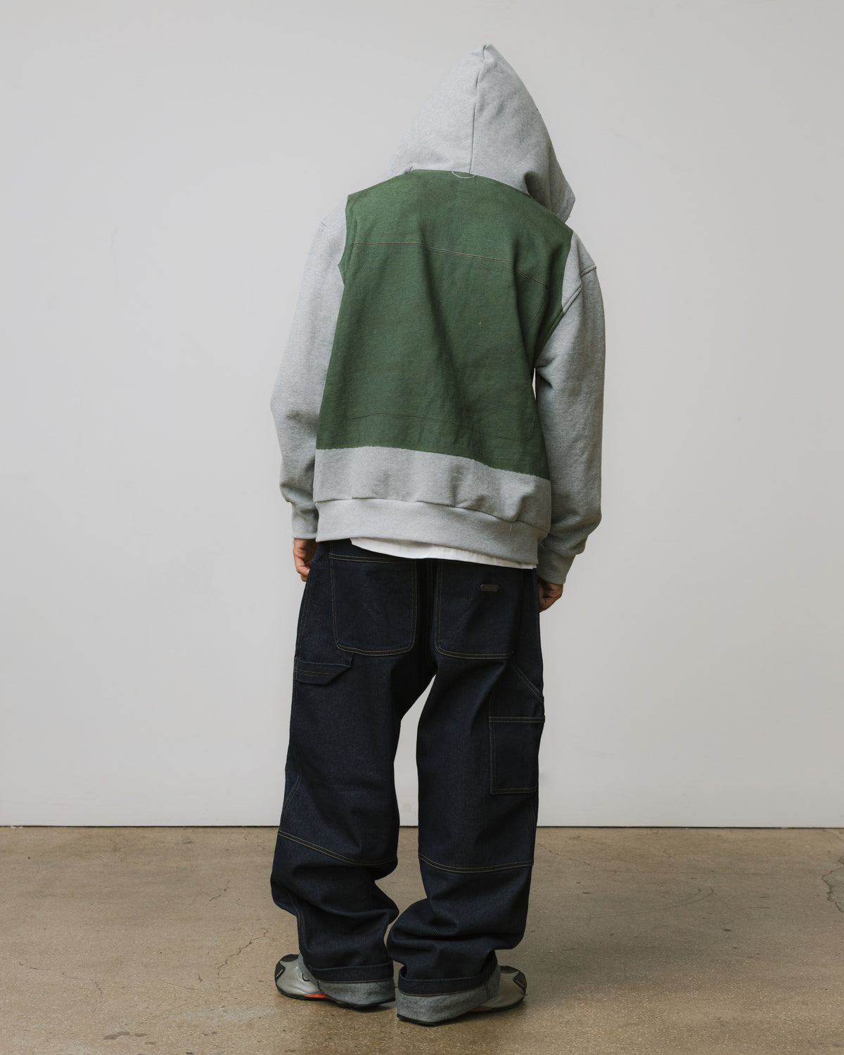 Tromp-L'oeil Vest Zip Hoodie